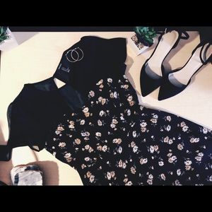 Forever 21- Black Floral Dress
